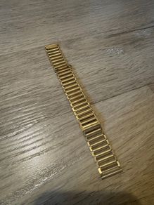 Vintage gold tone ladder style watch bracelet