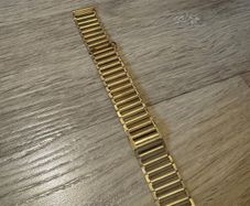 Vintage gold tone ladder style watch bracelet