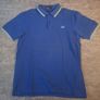 Fred Perry Men's M Twin Tipped Polo Royal Blue Yellow Stripe Image 2