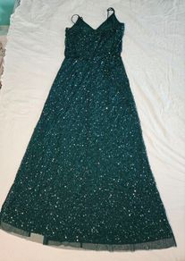 Beautiful Emerald Green Sequin Dress  Perfect for Christmas Parties