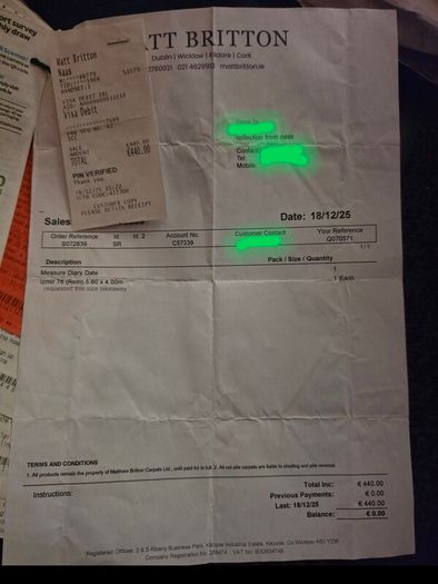 Roll of Supreme Carpet - Costs 1200 euros with Receipts- 18.5 foot x 13.2 foot