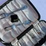Vintage Set of 6 Silver Plated Cake Forks in Original Case - 1950s Image 2