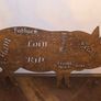 butchers pig silhouette sign Image 6