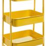 Cart 3 Tier Metal Utility Cart Rolling Trolley Organizer Cart with Wheels for Kitchen Makeup Bathroom Office MULTIPLE COLOURS AVAILABLE, (FREE POSTAGE) Image 4