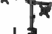 Dual Monitor Stand for 13-27 inch LCD LED PC Screens, Ergonomic Double Monitor Mount Stands for Desks, Height Adjustable Dual Monitor Arm Bracket