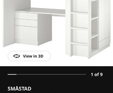 kids bed with desk