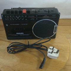 Vintage Philips D7182 Radio Cassette Recorder 3-Band FM/MW/LW Retro 1980s