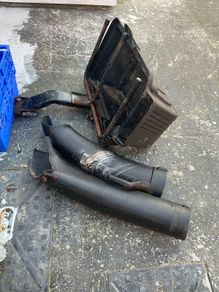 ride on mower grass collector parts