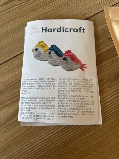 Opened crochet kit