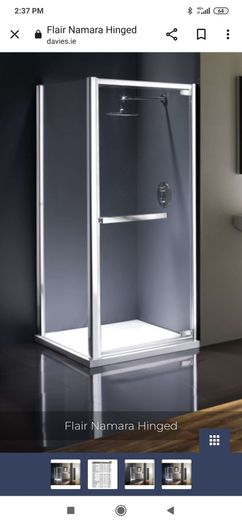 corner shower enclosure