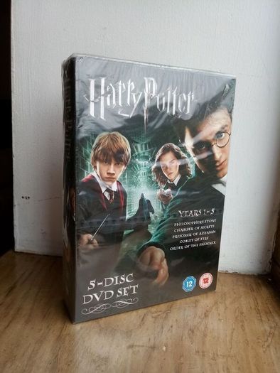 Sealed Harry Potrer Years 1-5 5 Disc Dvd Box Set