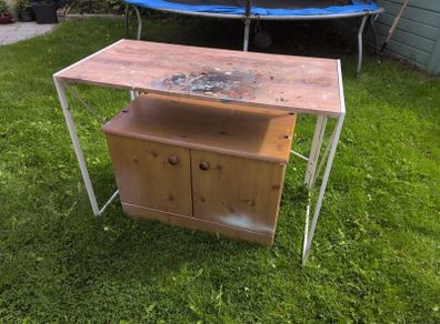 Desk and drawers