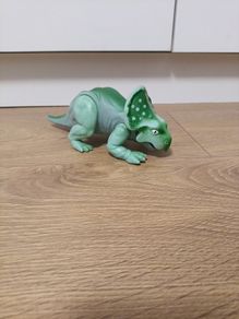 1987 Playskool Definitely Dinosaurs PROTOCERATOPS Green Loose Action Figure 7.5"