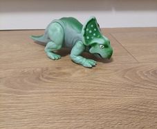 1987 Playskool Definitely Dinosaurs PROTOCERATOPS Green Loose Action Figure 7.5"