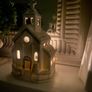 ShabbyChic Tealight Light up Church Image 3