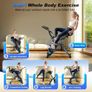 Exercise Bike 5 IN 1 Indoor Workout Bike,16-Level Magnetic Resistance Folding Stationary Exercise Bike, 350LBS Capacity and Comfortable Seat Cushion Image 3
