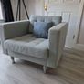 2 seater ikea sofa with matching armchair Image 5