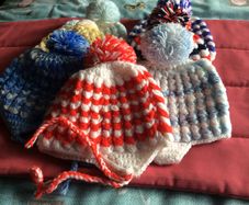 Handknit Baby Bonnets