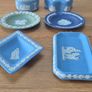 Vintage Wedgwood Jasperware Collection 6 Pieces England Image 3