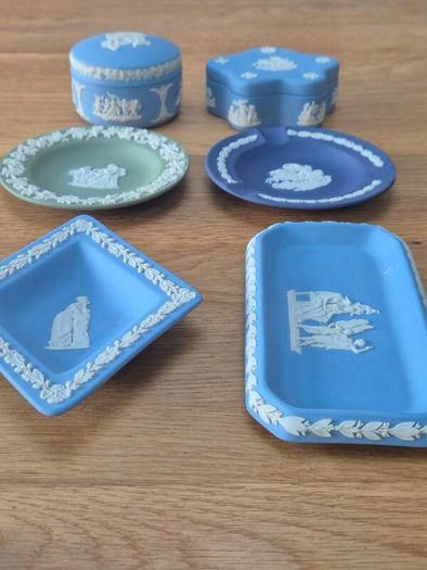 Vintage Wedgwood Jasperware Collection 6 Pieces England