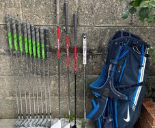 Full set of golf clubs