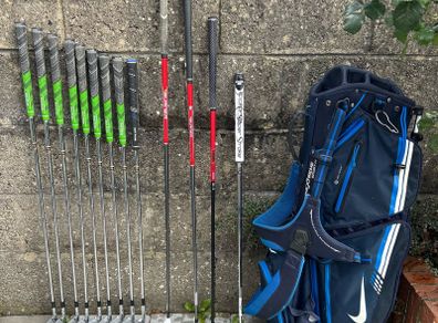 Full set of golf clubs