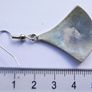Vintage Alpaca Mexico Turquoise & Abalone Inlaid Silver Earrings Image 8