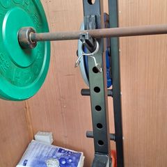 Rack, Weights and Barbell