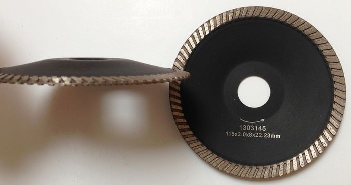 115mm and 125mm convex blade for dry cutting granite