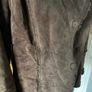 Shearling coat jacket fur suede leather women Gerry Webber size 10-12 brown Image 7
