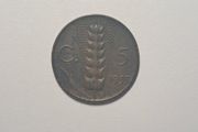 Italy 5 centesimi coin