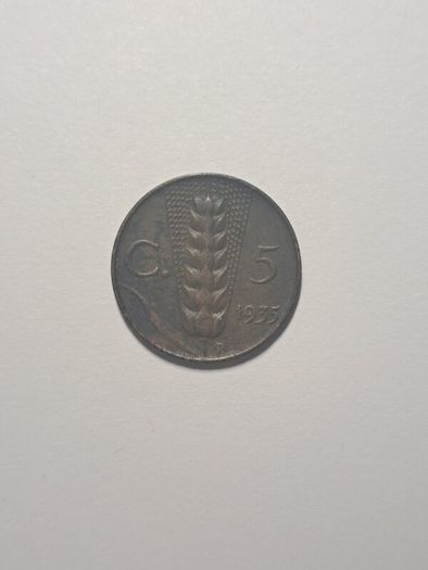 Italy 5 centesimi coin