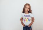 Personalised with name Baby shark themed t-shirt for kids great gift present idea