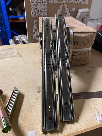 Heavy drawer ball bearing slides 18 inch pair