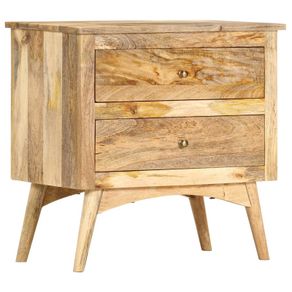 Bedside Cabinet 65x35x60 cm Solid Mango Wood