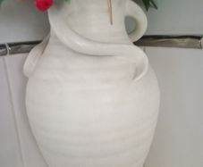 Large "SYLVAC" Hand Crafted Pottery Flower Vase.Circa 1950s.
