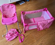 Folding high chair & cot - Silvercross