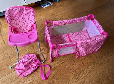 Folding high chair & cot - Silvercross