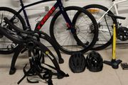 Price Cut!!!car Bicycle Rack + Pump + Helmets