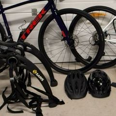 Price Cut!!!car Bicycle Rack + Pump + Helmets