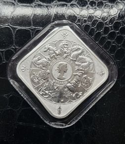 2025 Queen's Beast Completer 1 oz Silver Bullion Bar - The Royal Mint UK