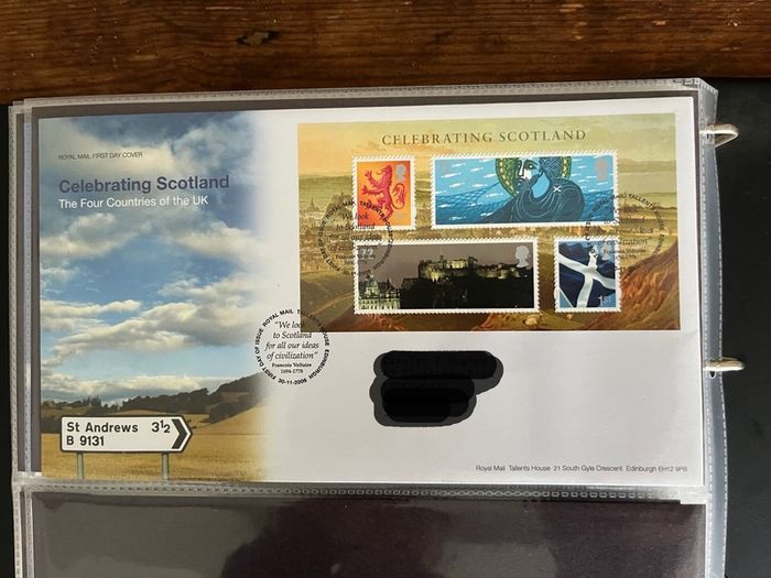 Collection of  87 UK First Day Cover stamps 2003 to 2006 in album
