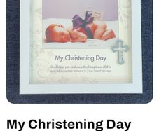 my christening day photo frame