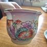 Colourful Vintage Chinoiserie Planter. Jardiniere. Image 10