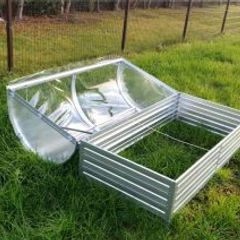 Cold frame mini greenhouse with PVC lid