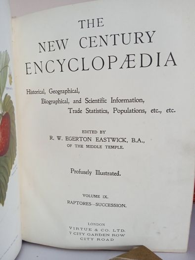 The New Century Encyclopaedia: Historical, Geographical, Biographical, and Scientific Information, Trade Statistics, Populations etc., Edited by R. W. Egerton Eastwick (Vols 6,7,8,9 &10) (PT261)