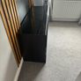 Black & glass 2 door cabinet Image 3