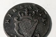 1742 Irish Hibernia Halfpenny