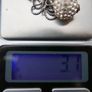 925 Sterling Silver drop Pendant and Necklace L-8,5" 3,1g Image 10
