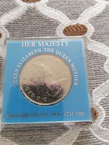 80th Queen Elizabeths 80th birthday silver coin